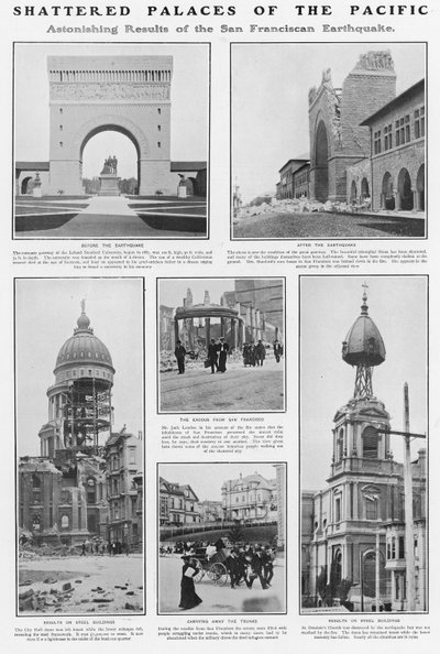 Shattered Palaces of the Pacific: Aftermath of the 1906 San Francisco Earthquake, 1906 by American Photographer